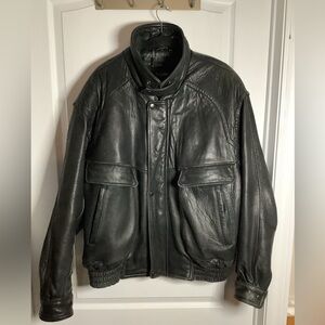 Vintage Danier Men's Black Leather Jacket